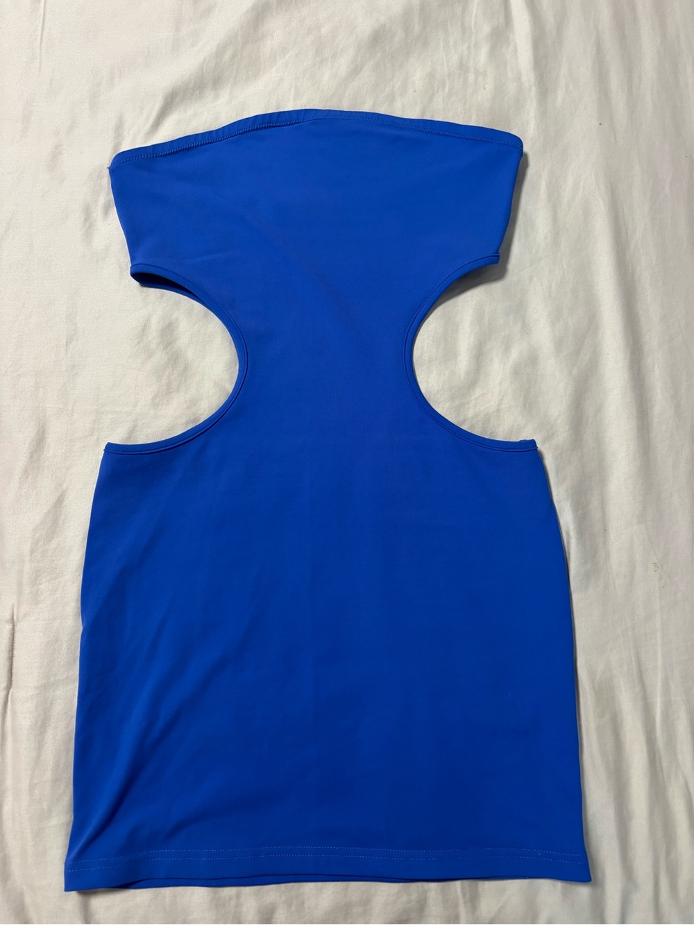 White Fox Boutique Electric Blue Cutout Mini Dress